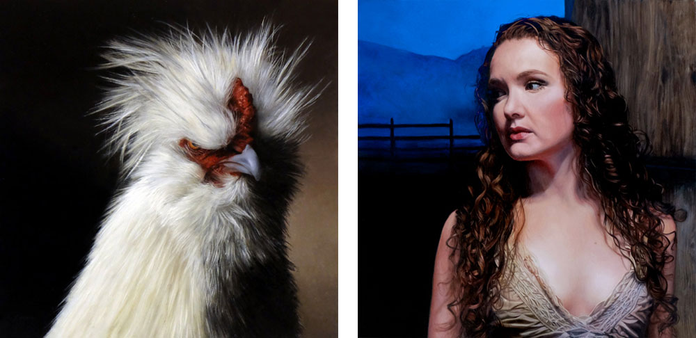 human and animal figurative portraits by Rebecca Luncan