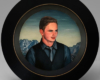 miniature Portrait oil painting of a young man by Rebecca Luncan