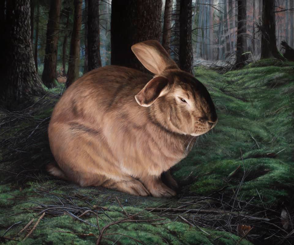 Return to the Wild, 30" x 36", oil on aluminum