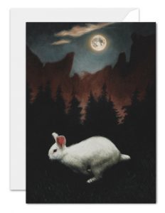 Moon Rabbit greeting card