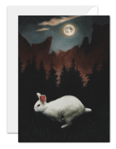 Moon Rabbit greeting card